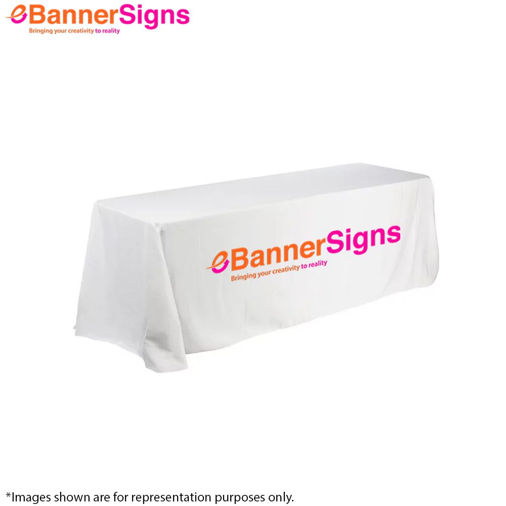 Premium White Table Covers (4-Sided Closed Back) 6