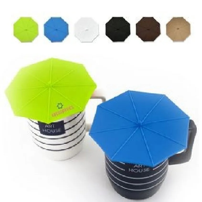 Creative Home Umbrella Shape Silicone Cup Lid Cover 7