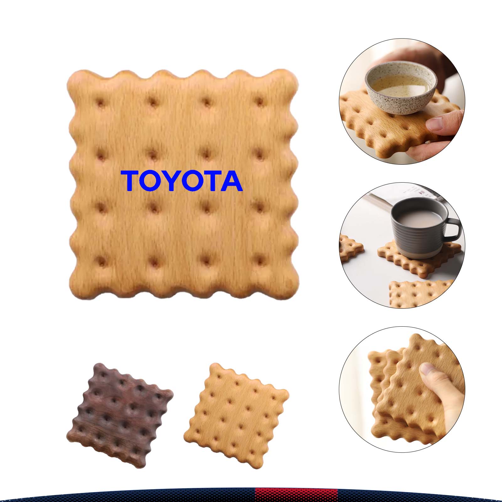 Biscuit Wooden Coaster 2