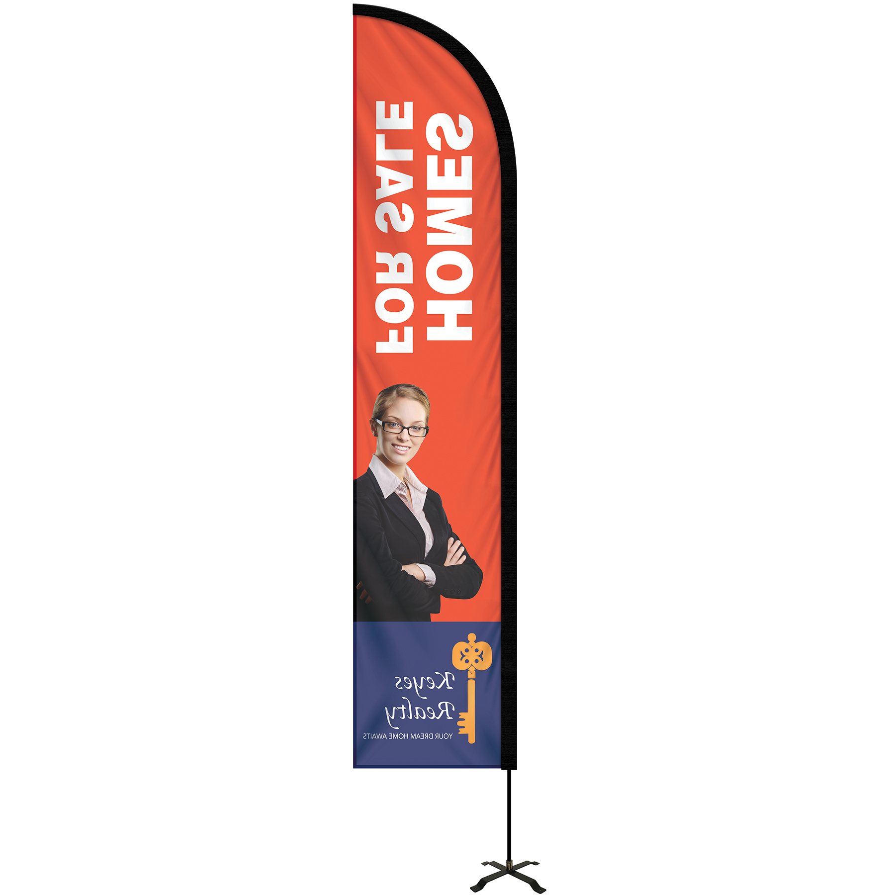 10' Portable Single Reverse Half Drop Kit w/ Cross Base 7