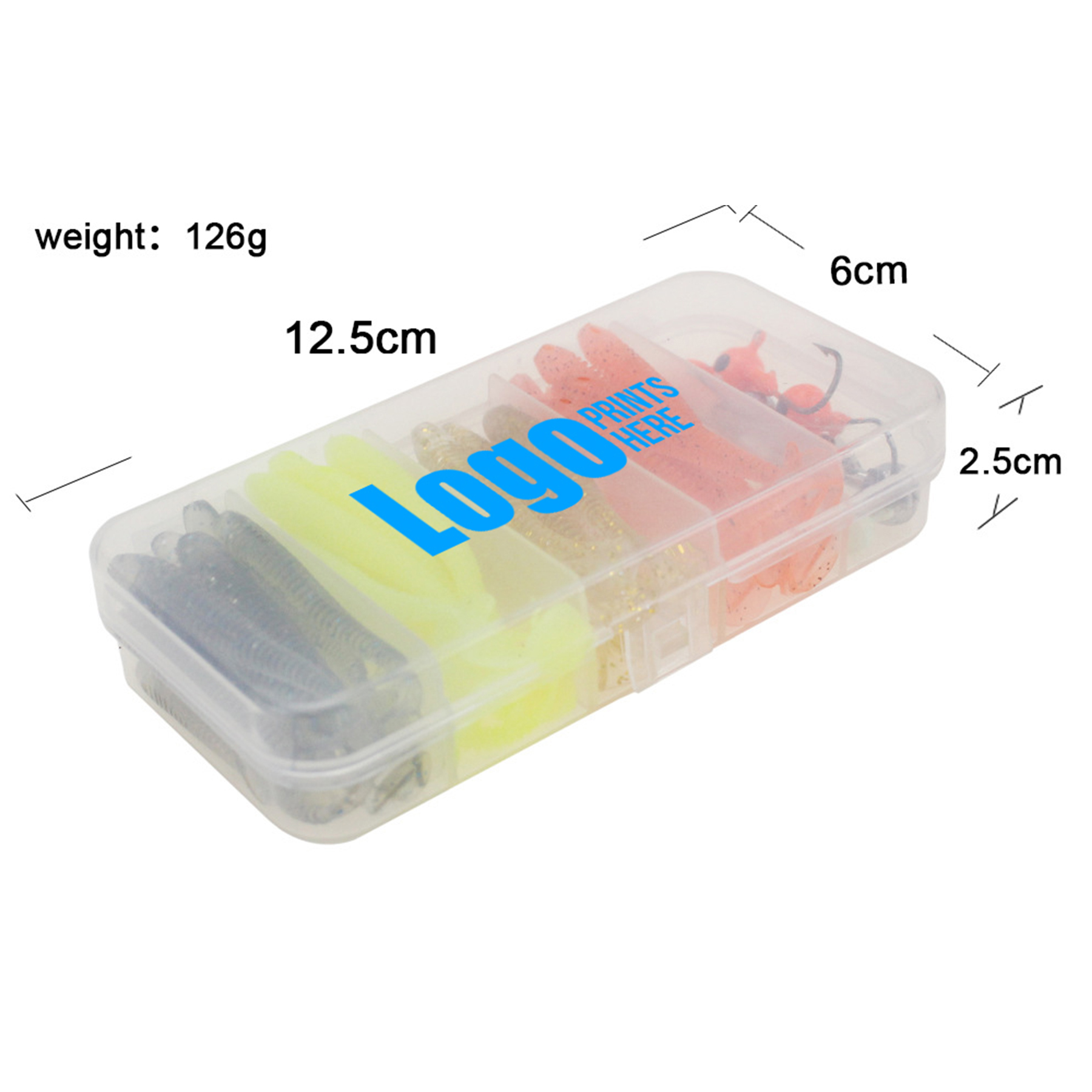 49 Pieces Fishing Lure with Plastic Case 2