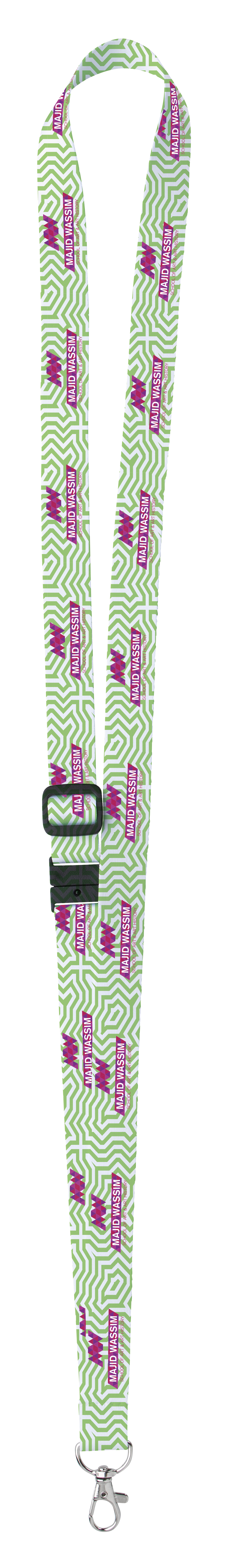 Universal Source® 3/4" Adjustable Polyester 4 Color Lanyard 2