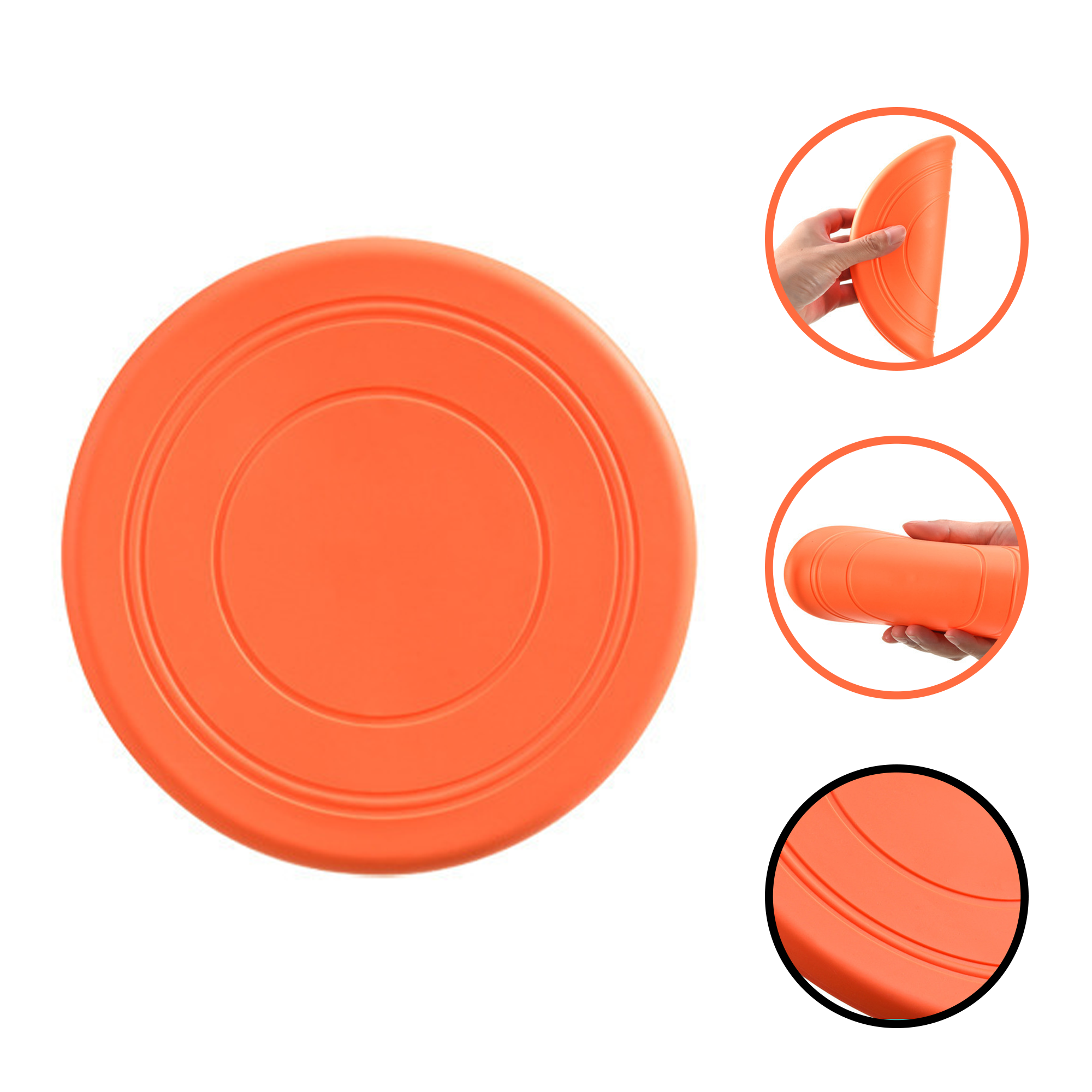 Soft Rubber Flight Disc With Customizable Logo 2