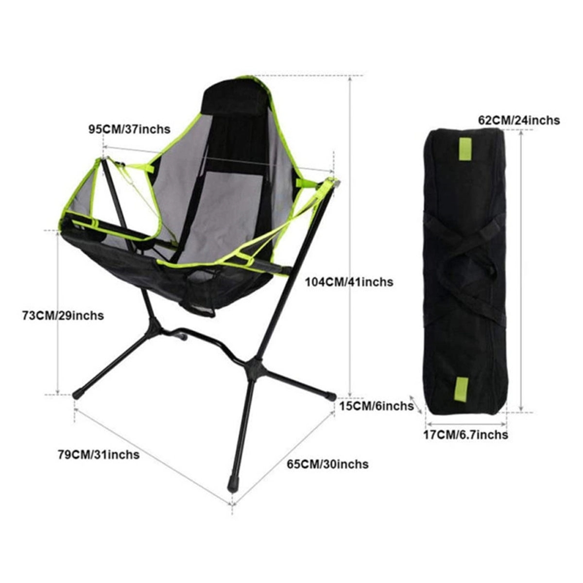 Portable Folding Rocking Chair 2