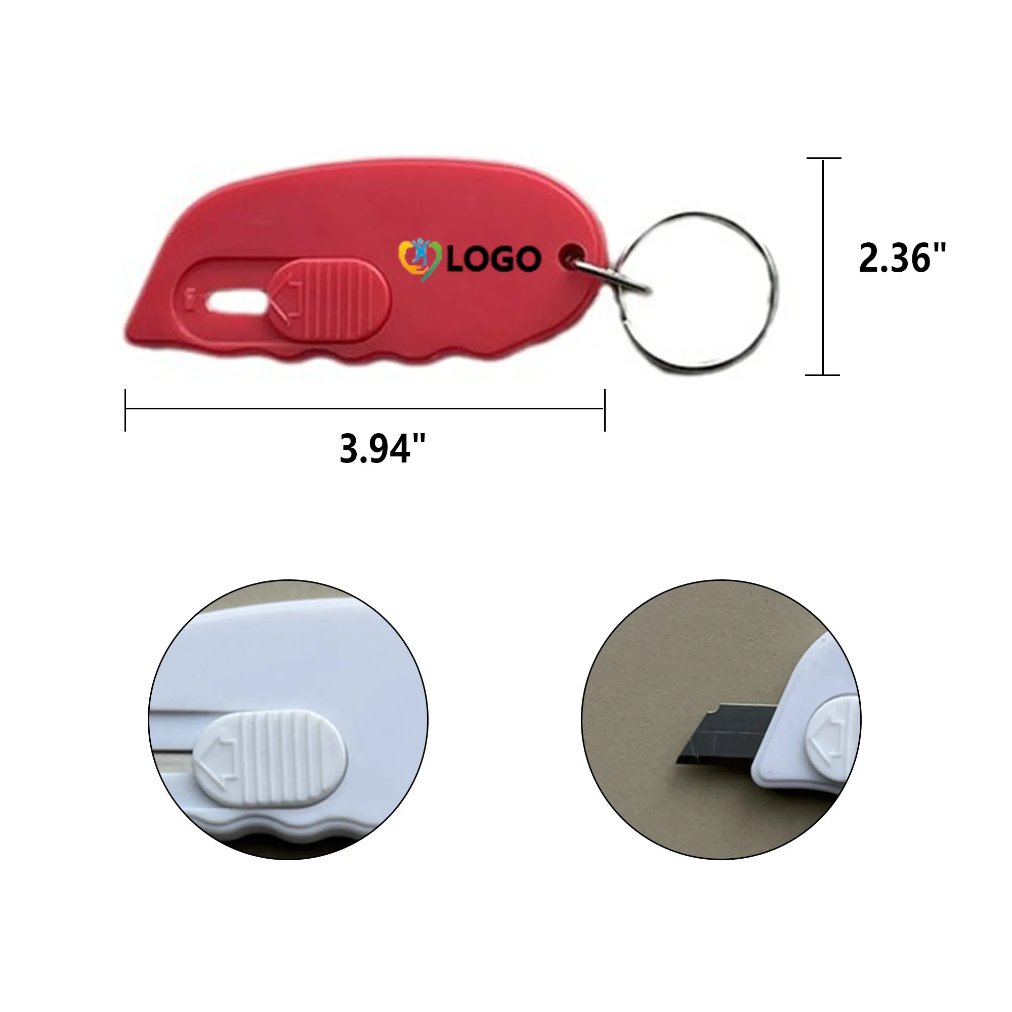 Retractable Mini Keychain Box Cutter 2
