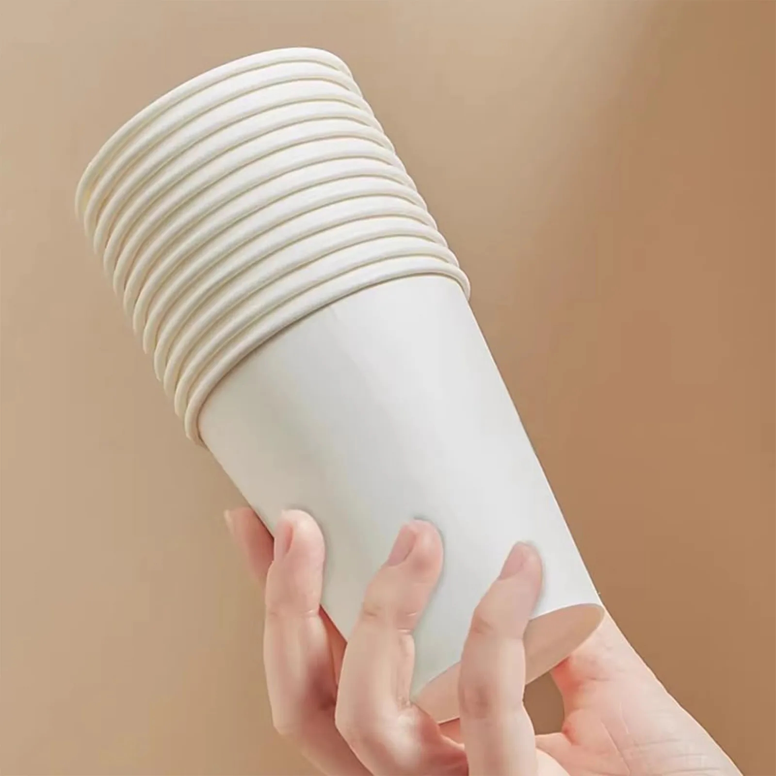 Disposable White Paper Cups for Events Catering Beverages 14