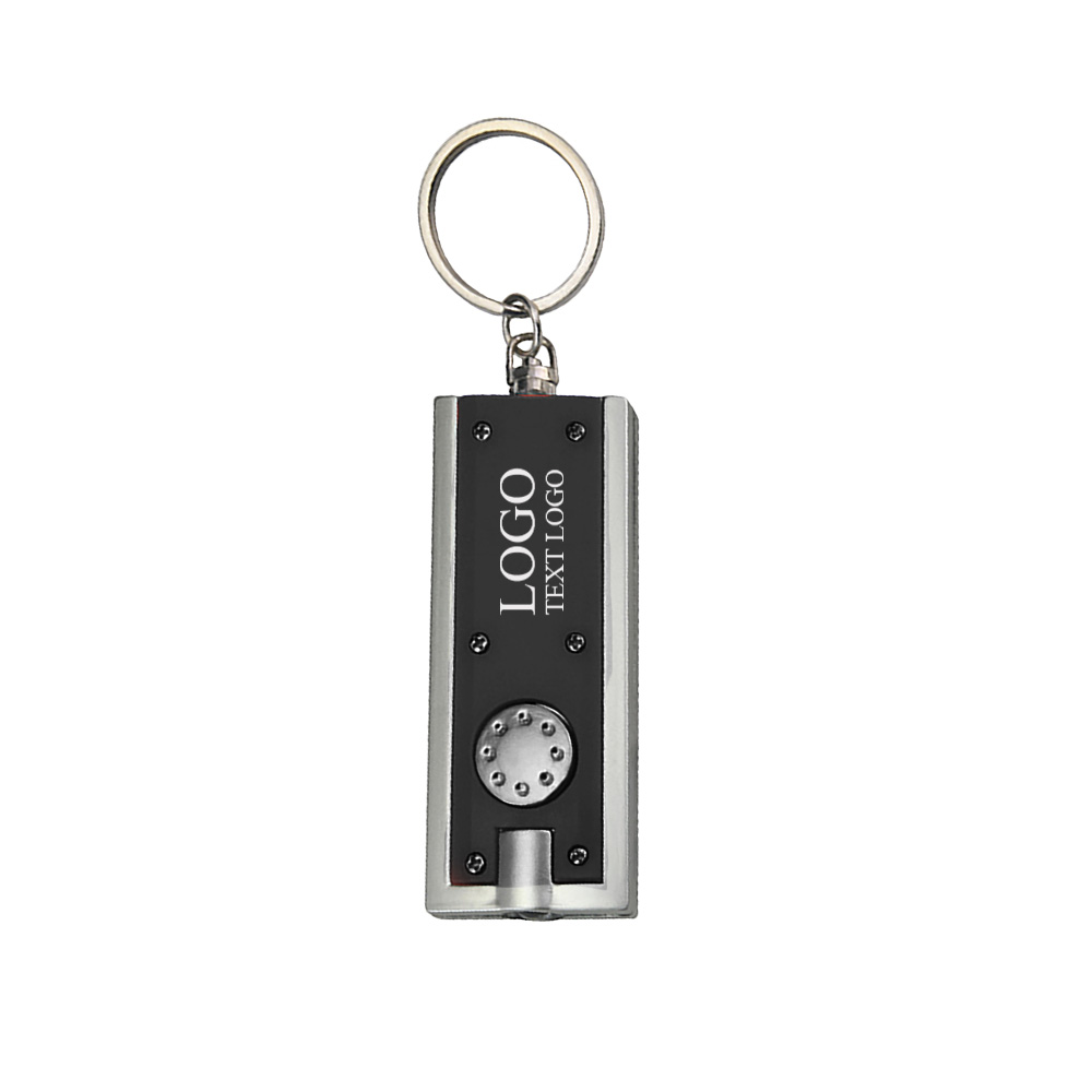 Custom Rectangle LED Light Keychains 2