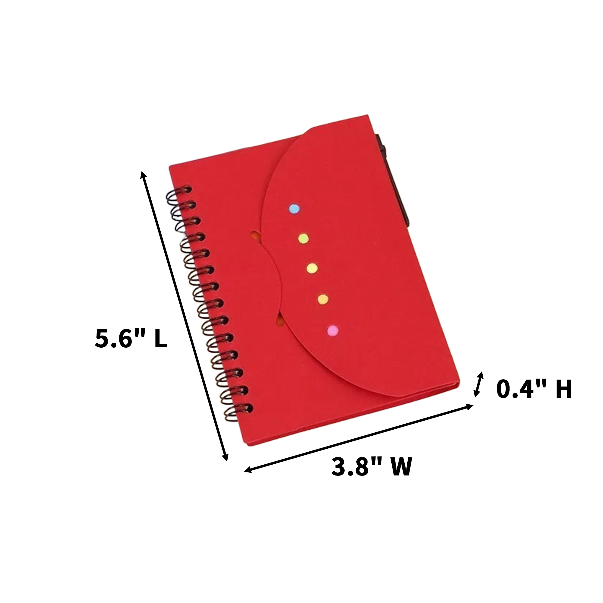 Recycled Kraft Cover Notebook With Pen And Sticky Notes 2