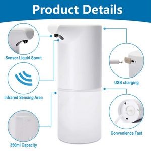 USB Rechargeable Auto Soap Sanitizer Dispenser 16
