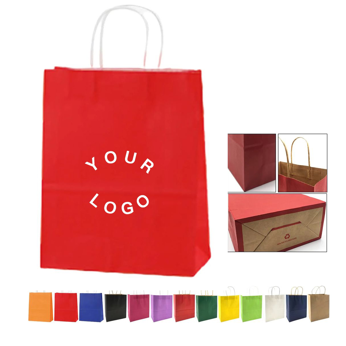 Gift Bag Kraft Paper Small 8.3 Inch 4
