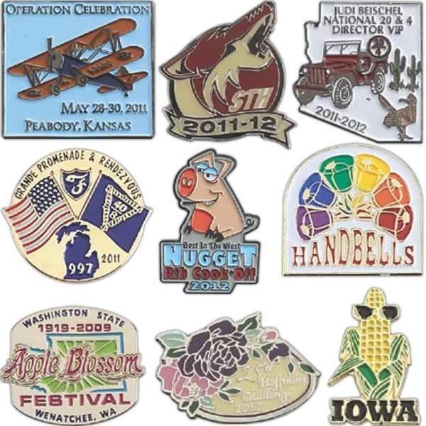 Die Struck Iron Soft Enamel Lapel Pin 18