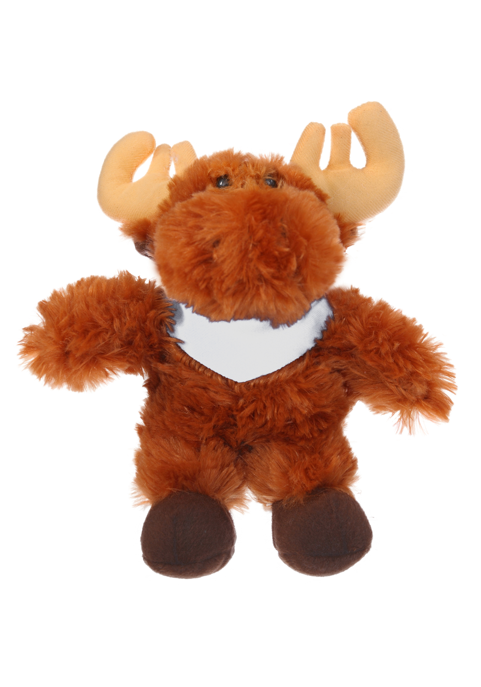 Soft Plush Stuffed Moose with Bandana 4