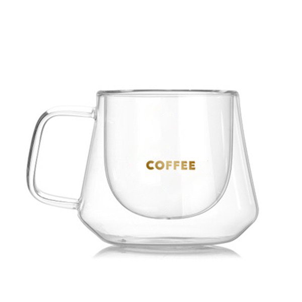 Double Walled Glass Coffee, Clear Wall Cup 3