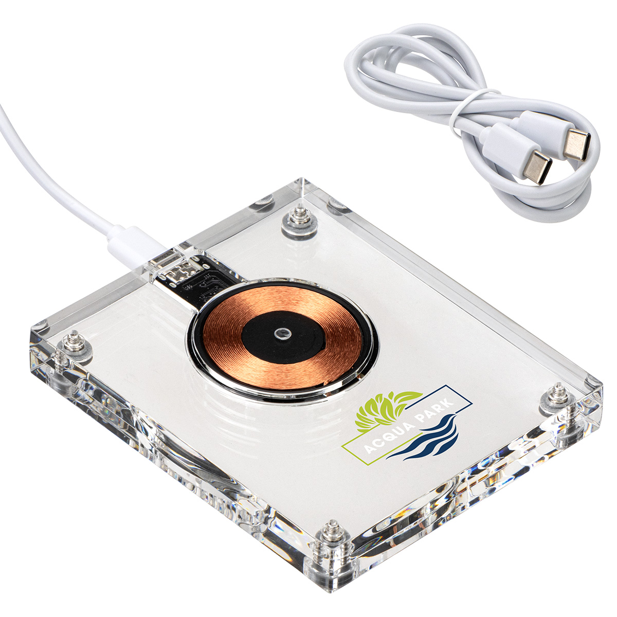 Lucent Acrylic Light-Up 15W Wireless Charger 5