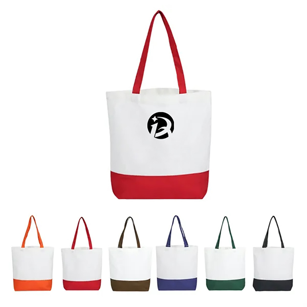 Handheld Canvas Tote Bag, custom tote bag with logo imprint 1