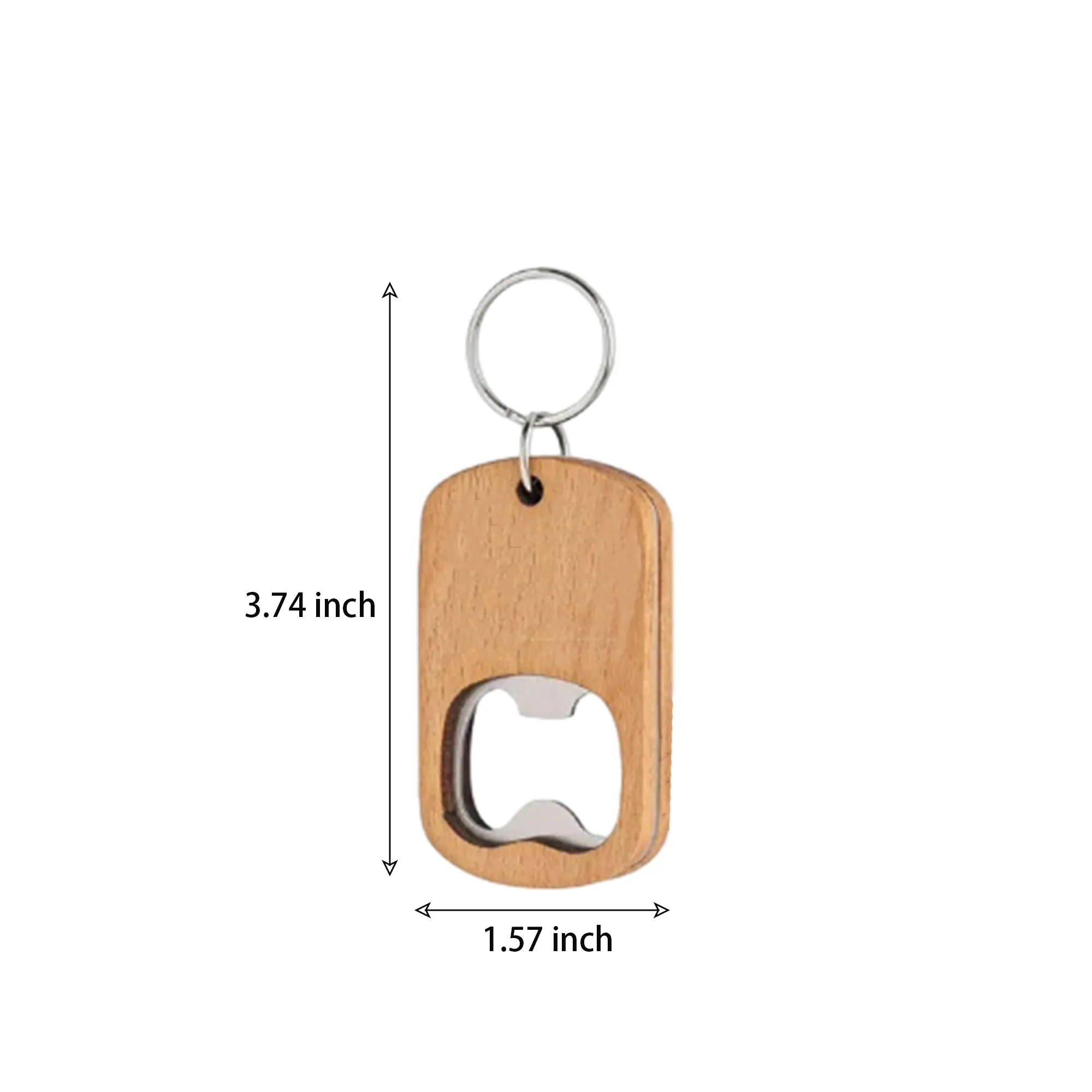 MOQ 100 PCS Wooden Keychain Bottle Opener 2