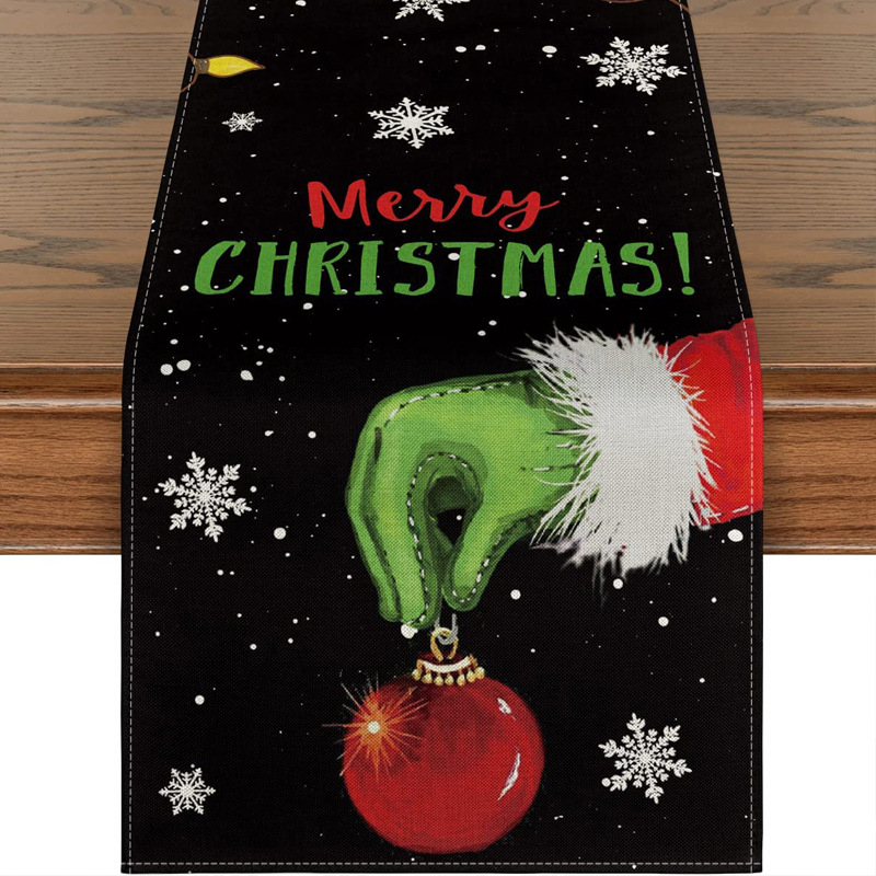 Christmas Trees Merry Xmas Table Runner 3