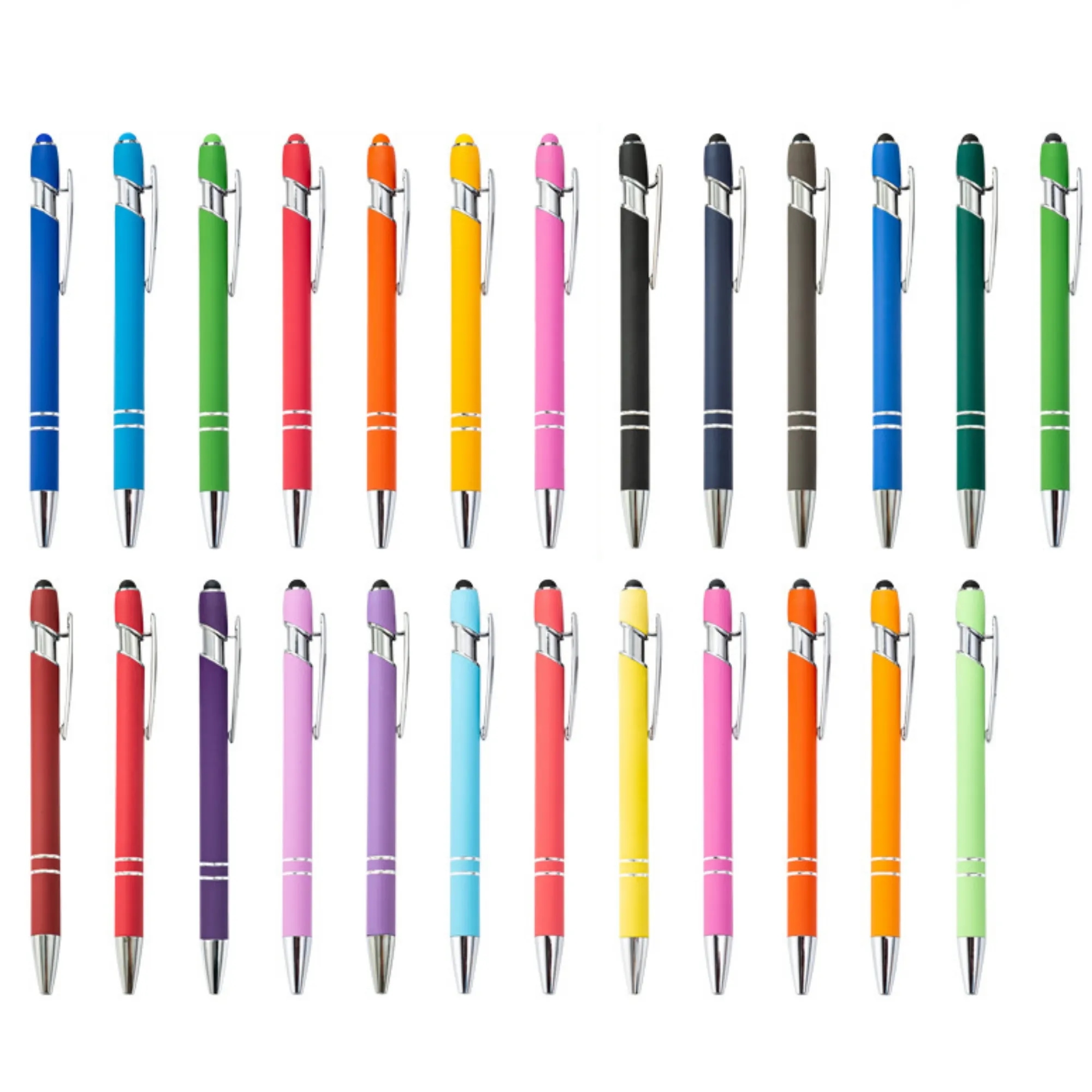 Aluminum Retractable Stylus Ballpoint Pen 27