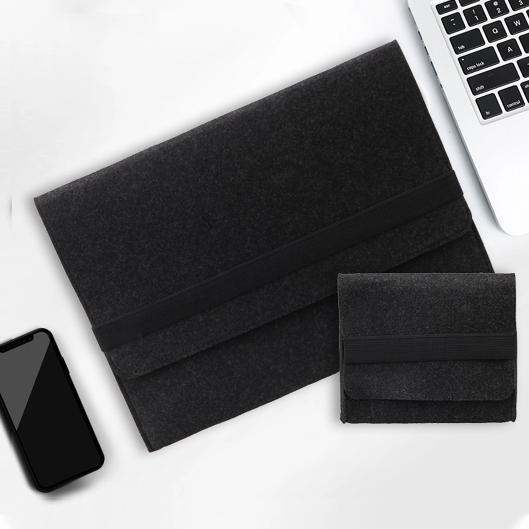 Two-in-One Felt Laptop Sleeve 1