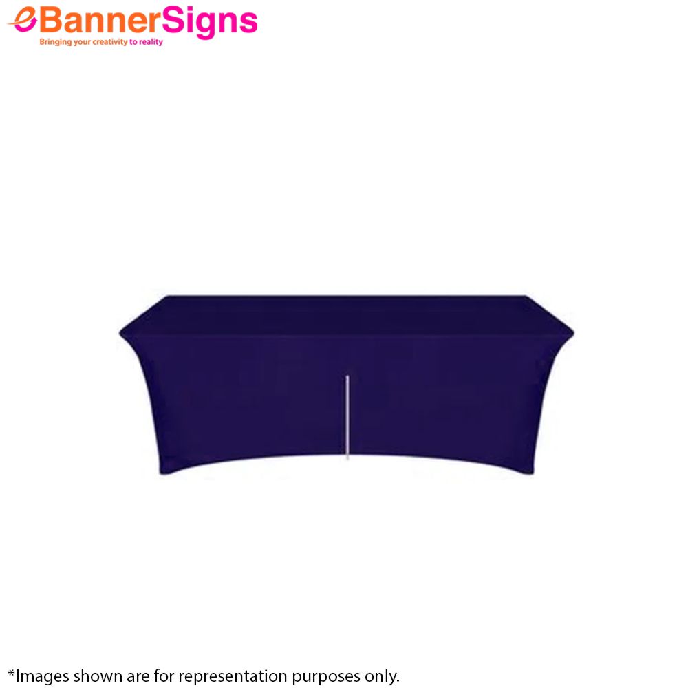 Stretch Table Cover (4-Sided Closed Back with Zipper) 3