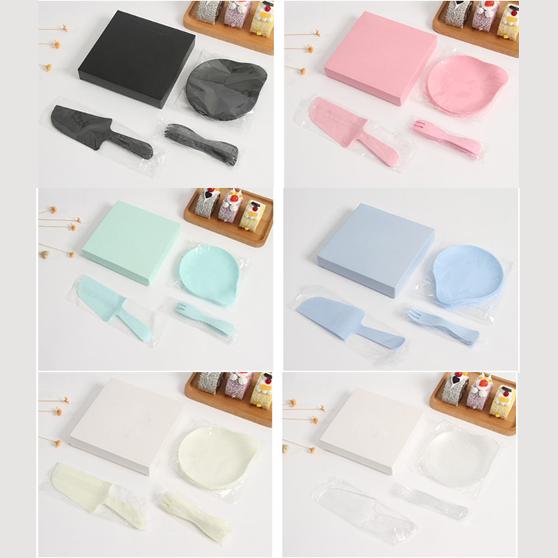 Disposable Plastic Cake Cutlery Set 3