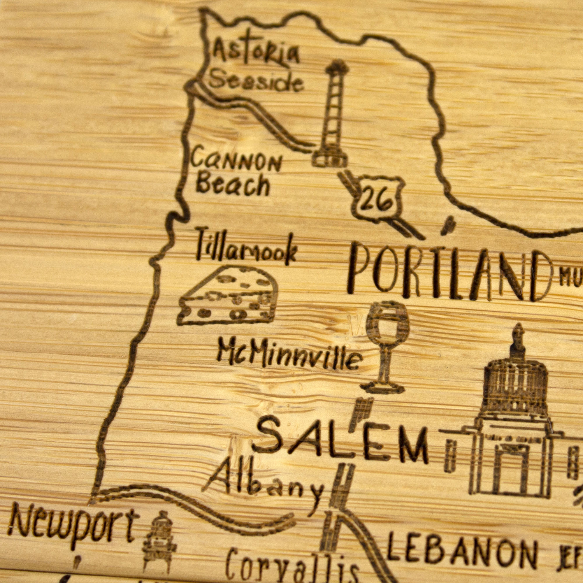 Oregon Puzzle Coaster Set 2