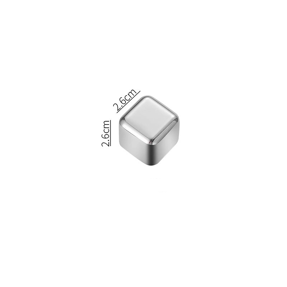 4-In-1 Metal Chilling Whiskey Ice Cube With Tong 2