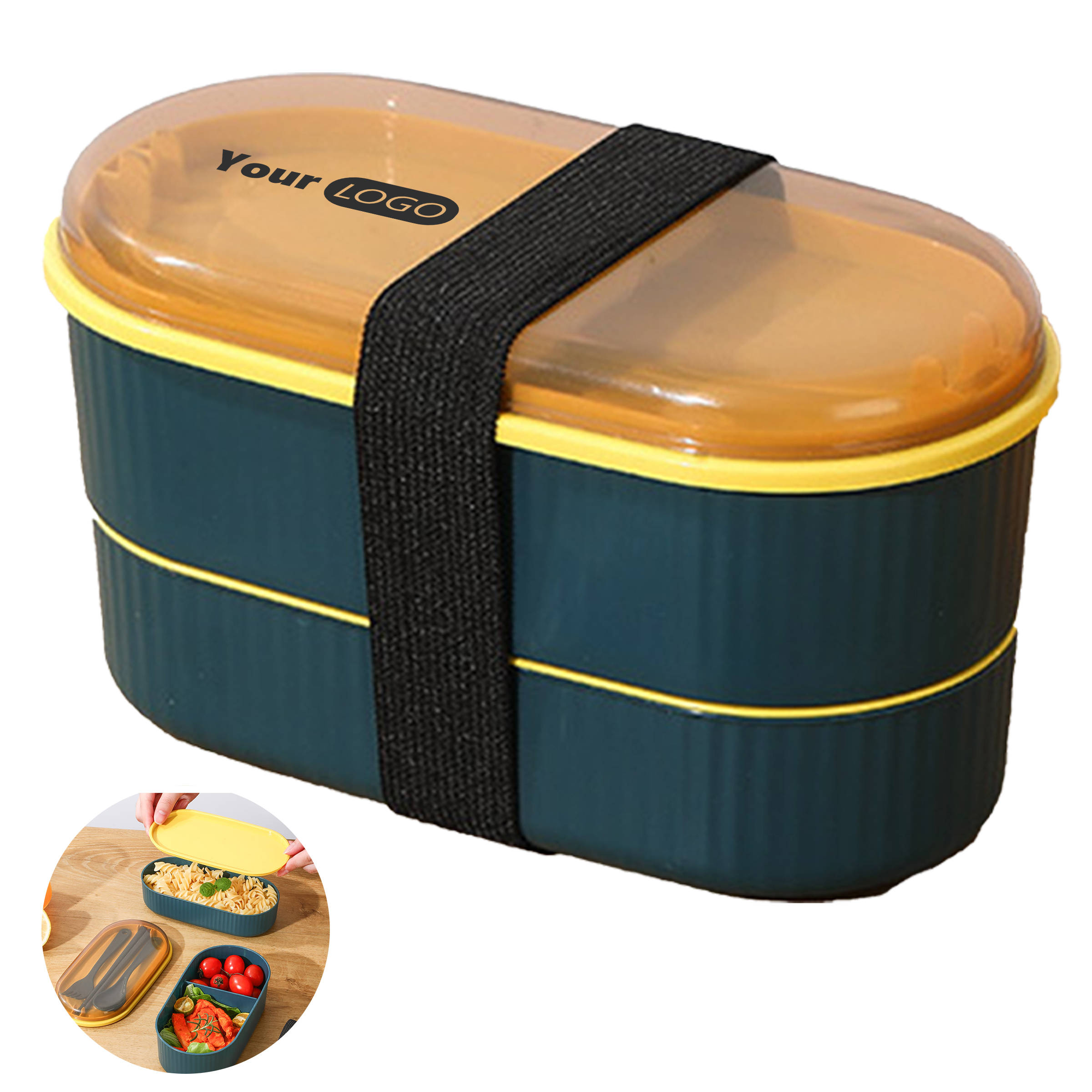 Polypropylene Japanese Style Microwave Lunch Box 2