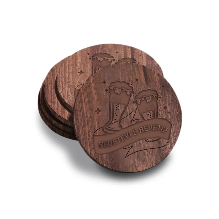 Custom Handmade Walnut Coaster 3