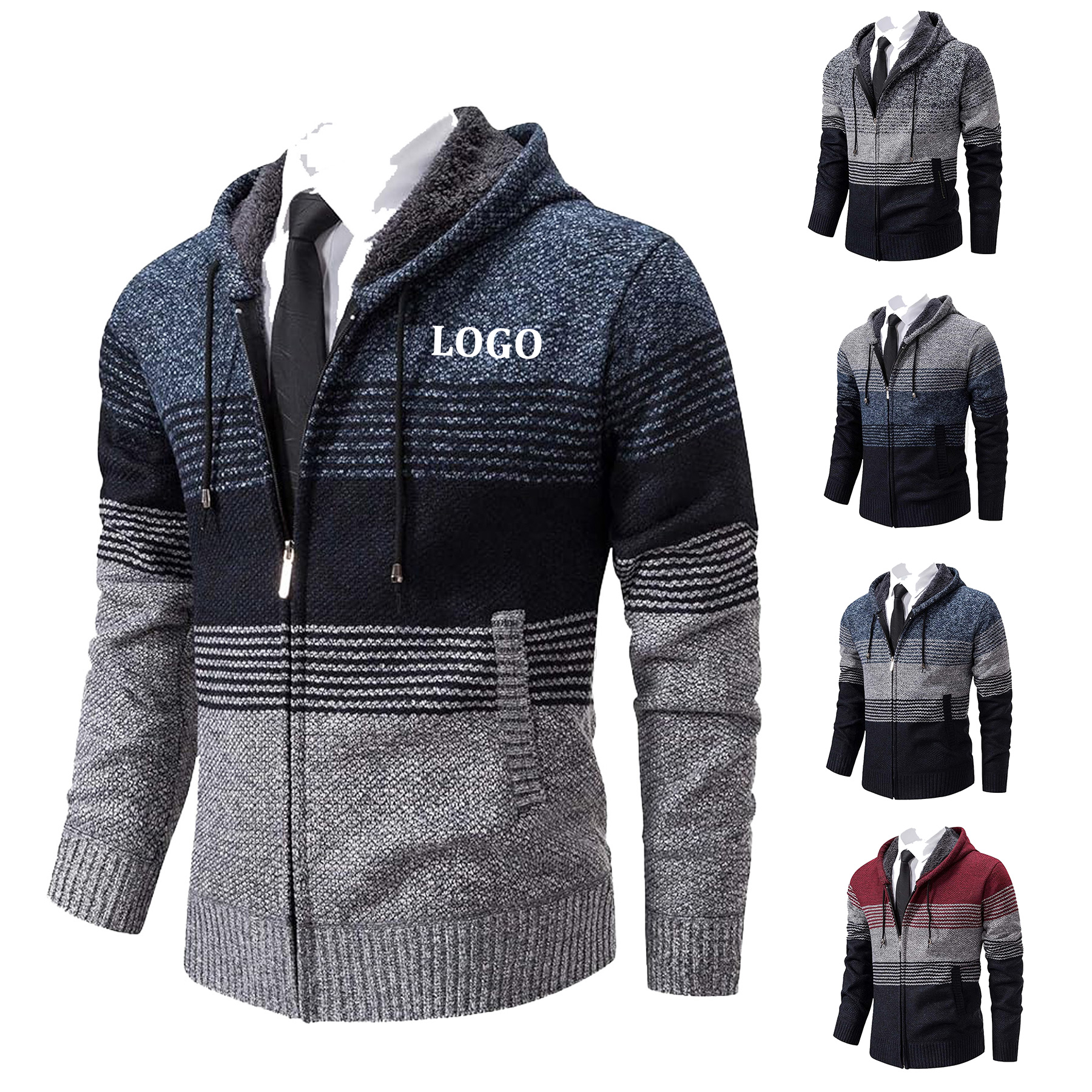 Hoodies Knit Sweater, custom hoodie or sweatshirt with logo imprint 2