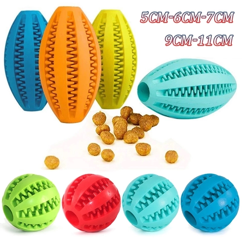 Interactive Rubber Balls For Dogs Puppy Cat Chewing Toys 2
