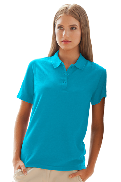 Women's Soft-Blend Double-Tuck Pique Polo 118
