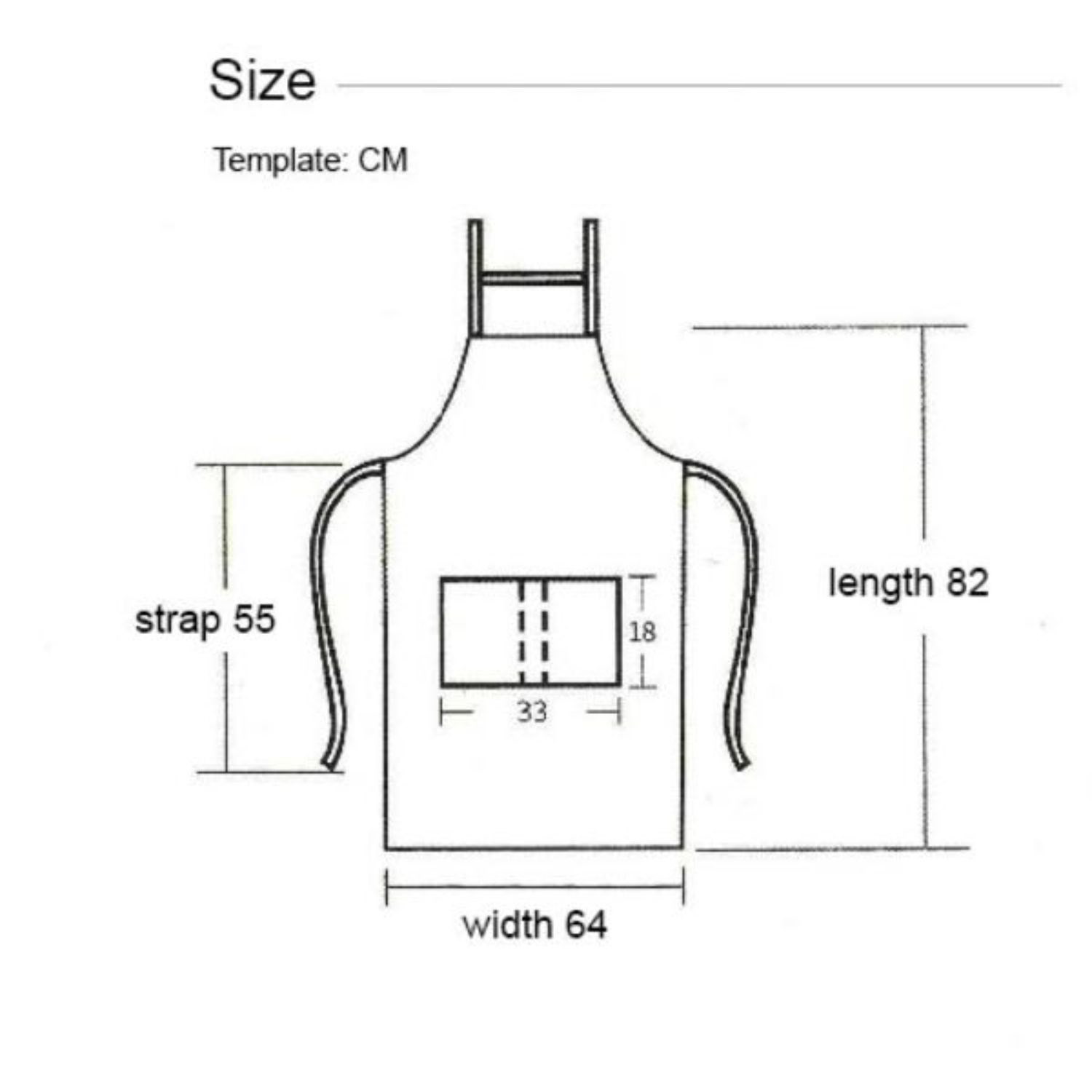 14 oz Canvas Kitchen Apron w/ Detachable Strap & Pockets 5