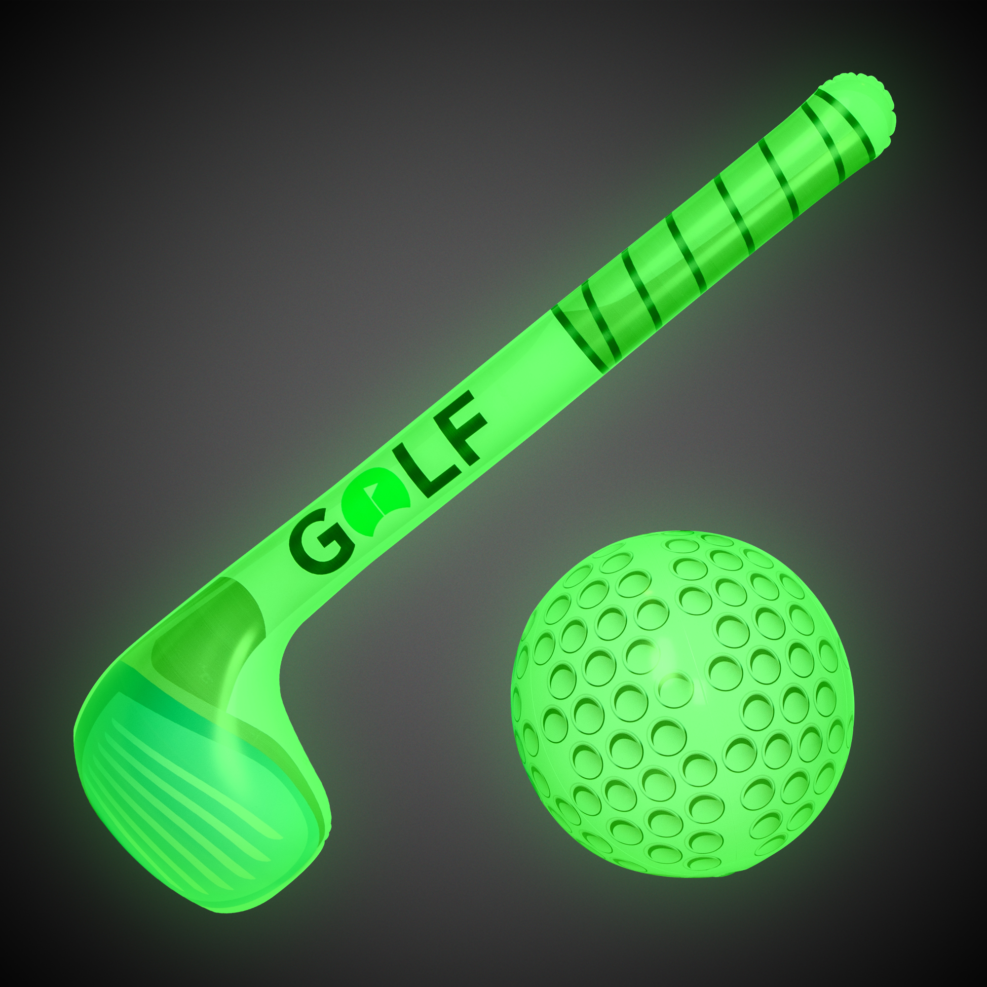 Light Up Golf Club and Ball Inflatable Set 7