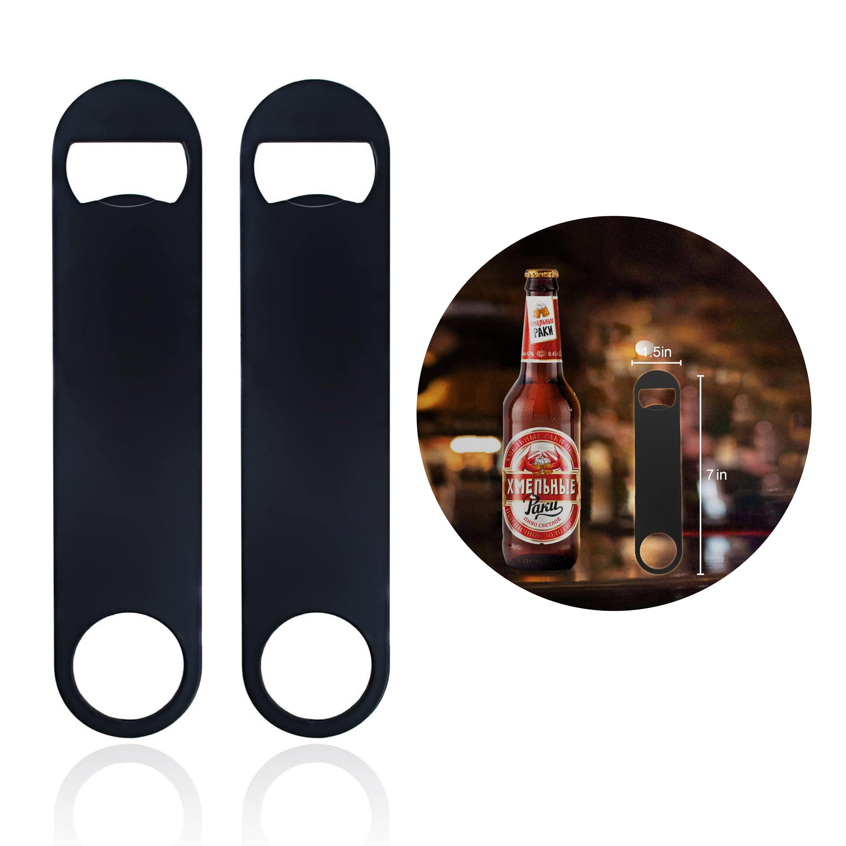 Stainless Steel Flat Bottle Opener 6