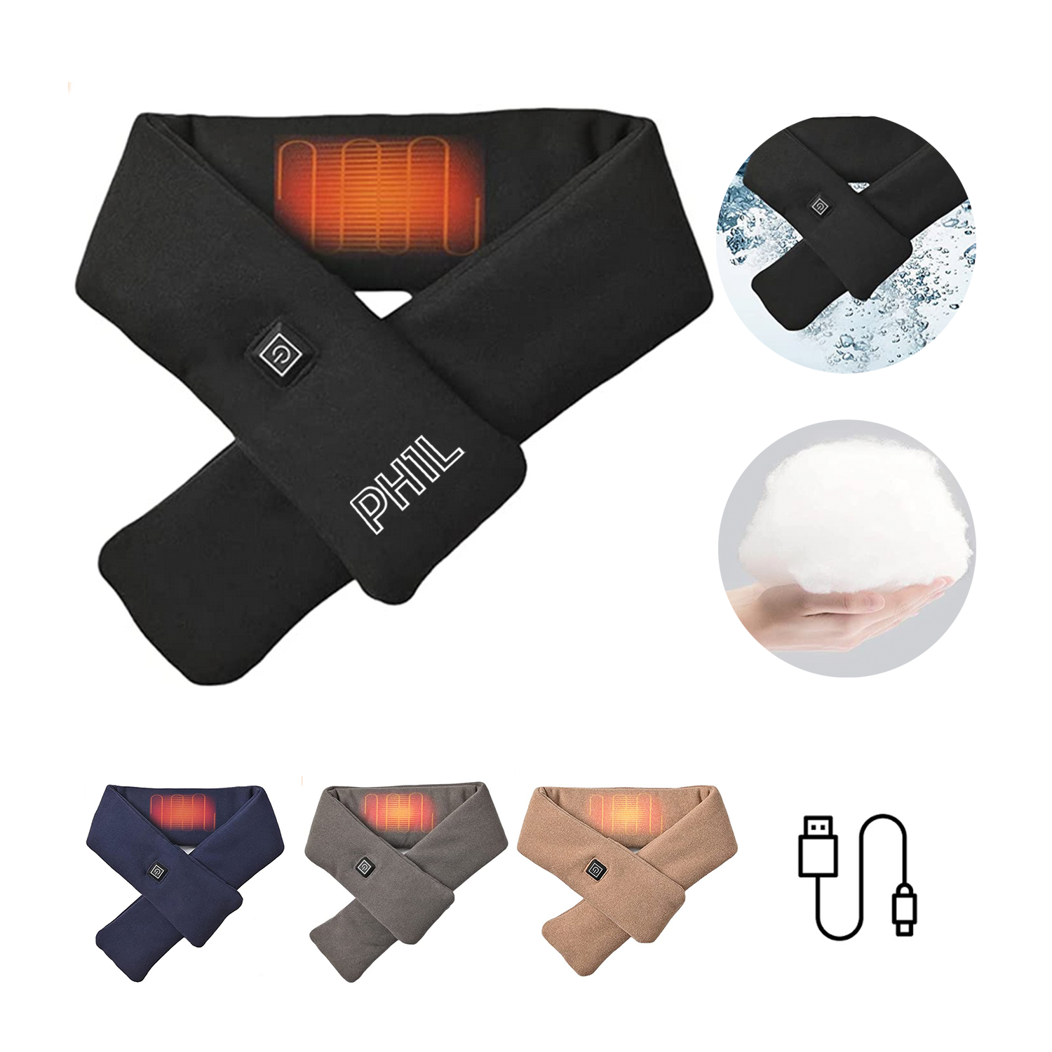 Heated Scarf Neck Pain Relief For Men/Women 2