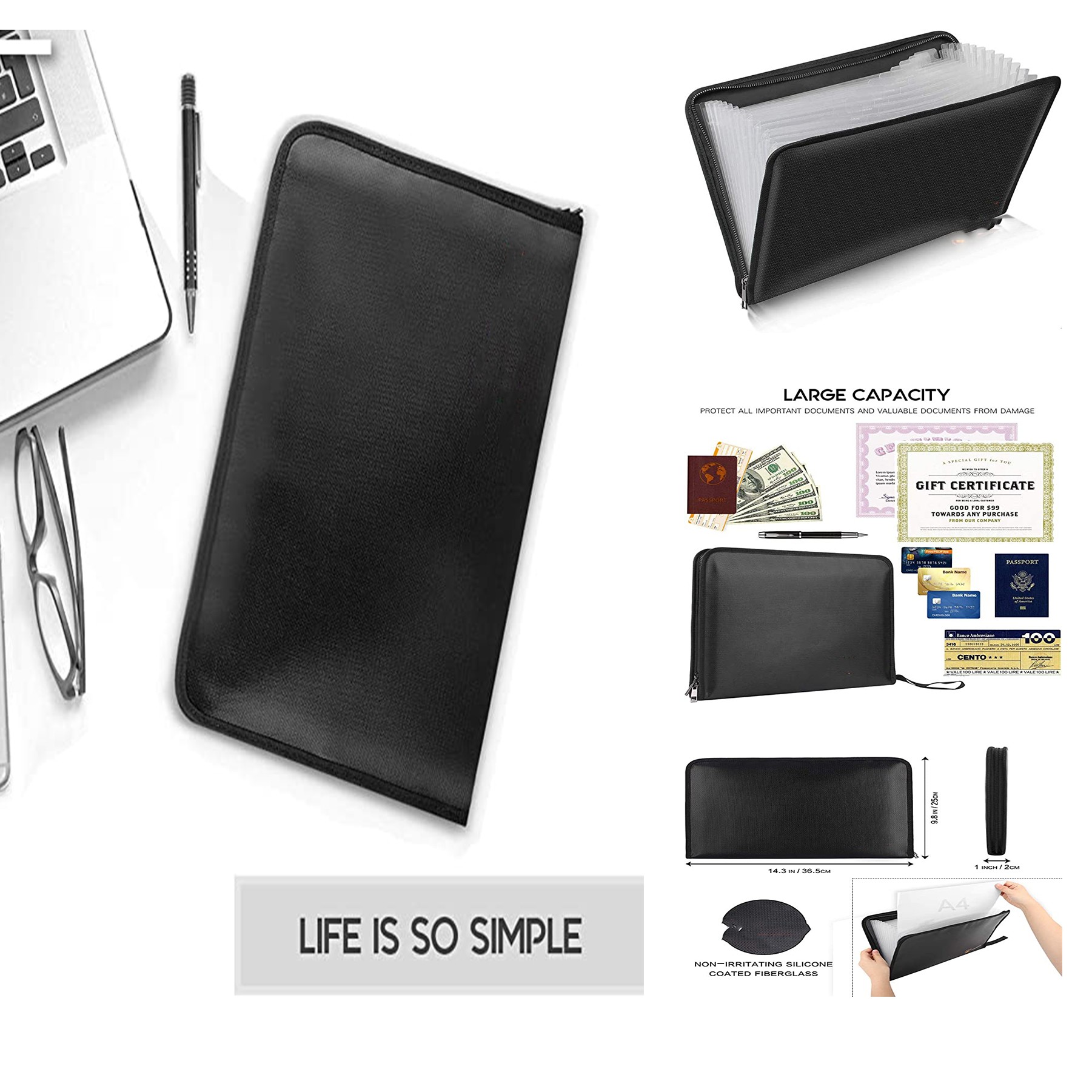 Fireproof And Waterproof Folder Bag 1