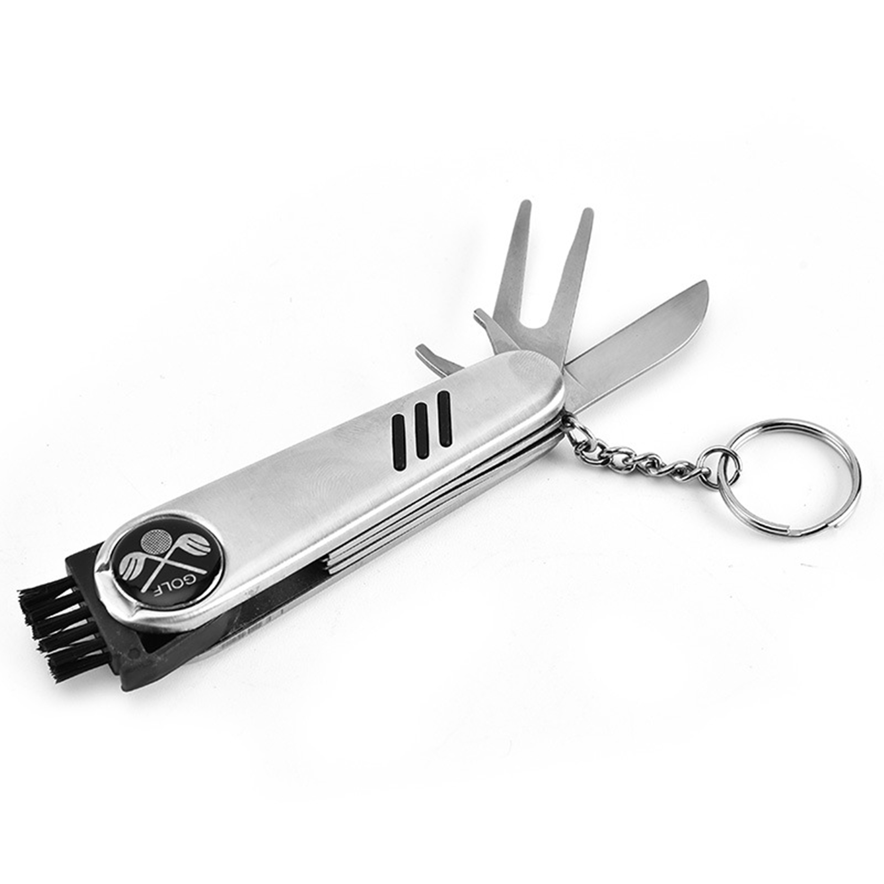 Stainless Steel 6 In 1 Golf Repair Divot Tool With Marker 1