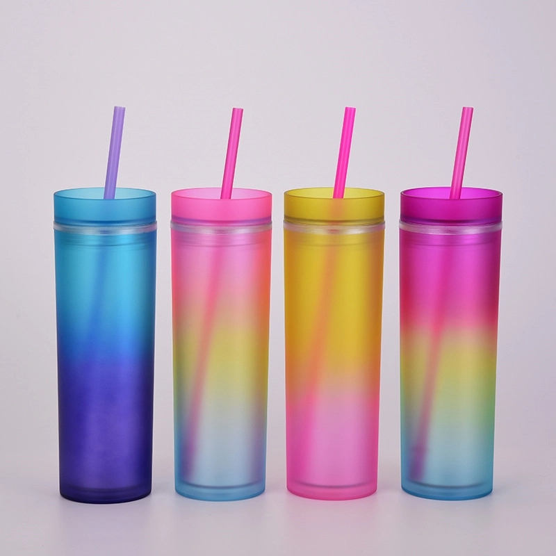 Plastic Cups With Straws 2