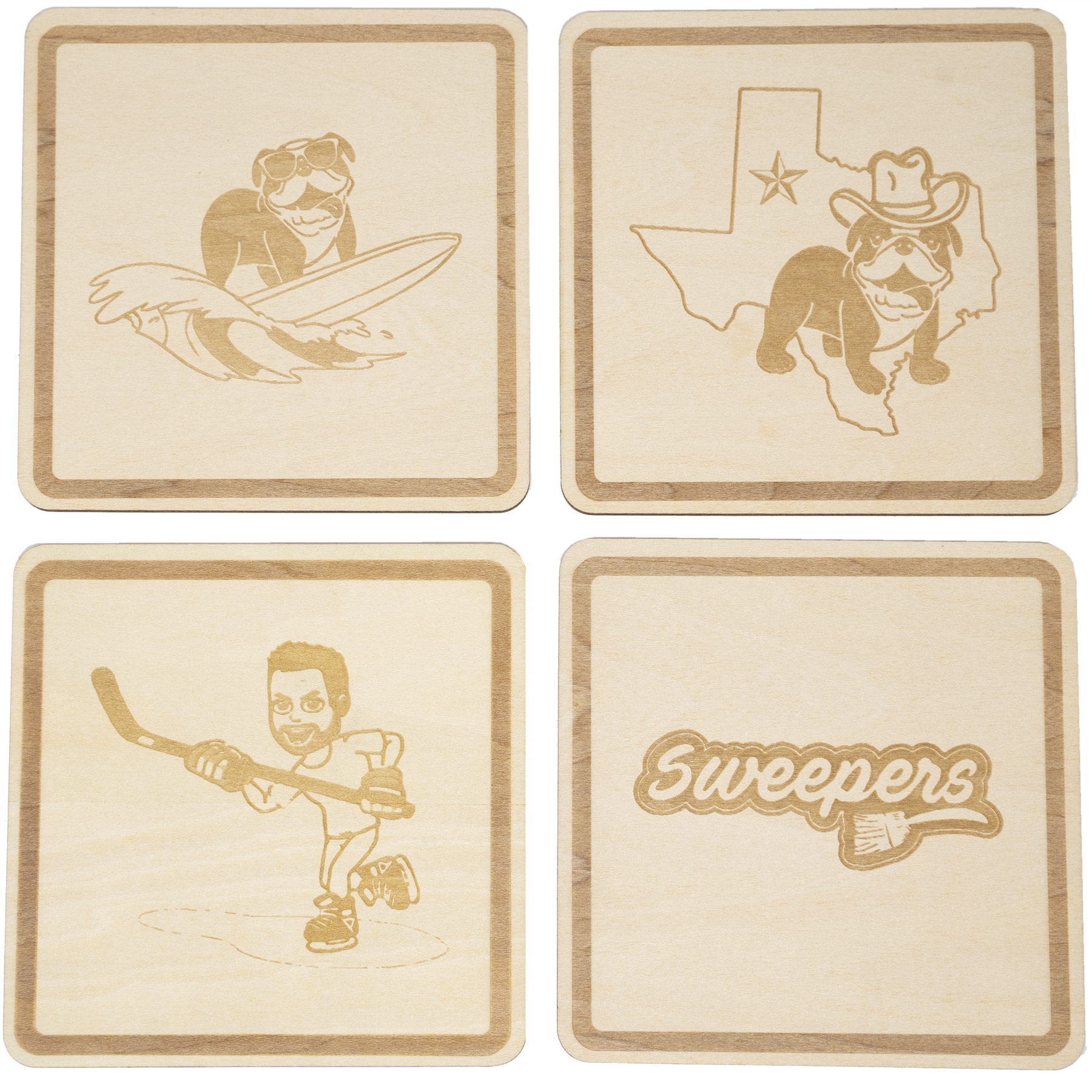 Wood Coasters: Square 2
