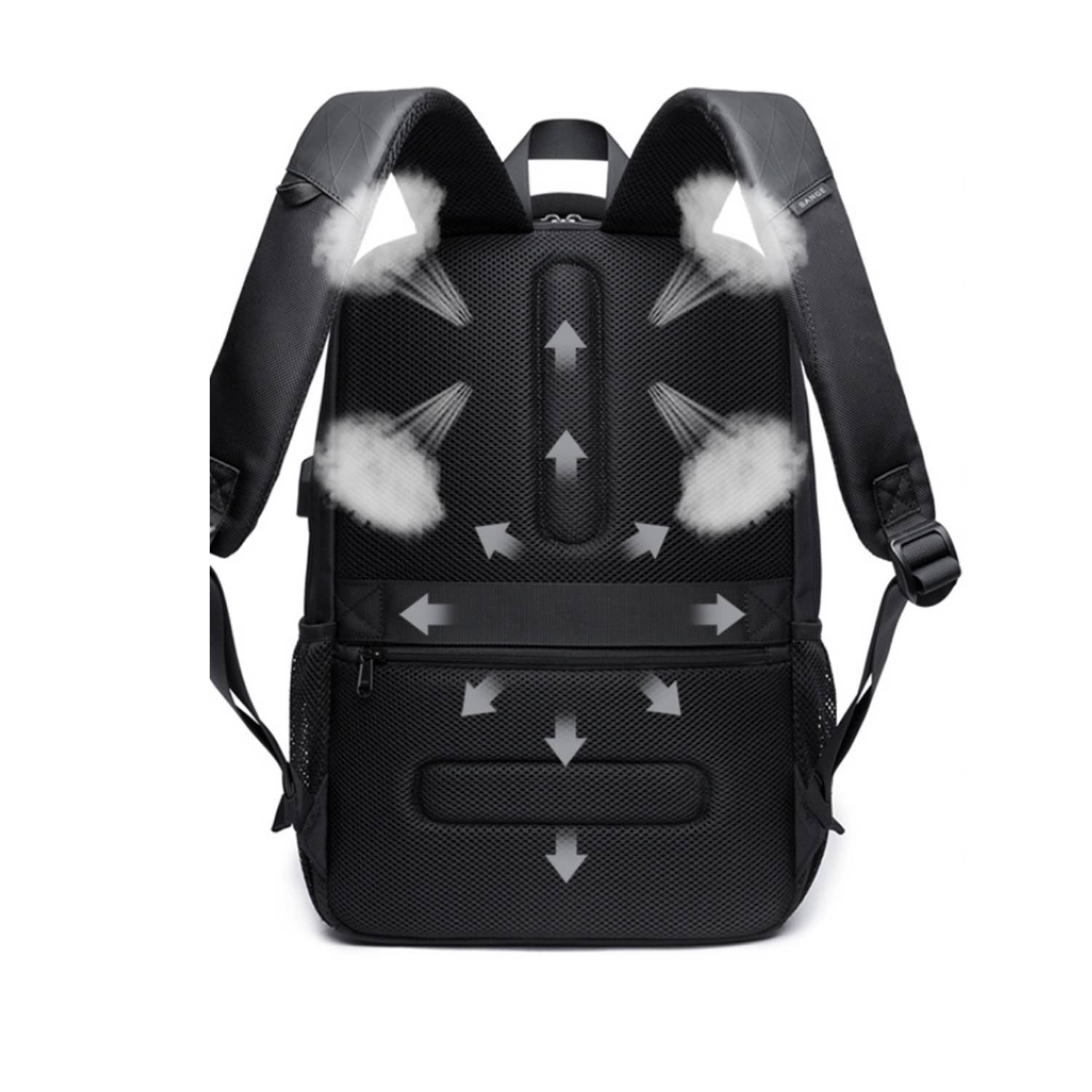 Computer Business Oxford Backpack with Usb Charging Port 3