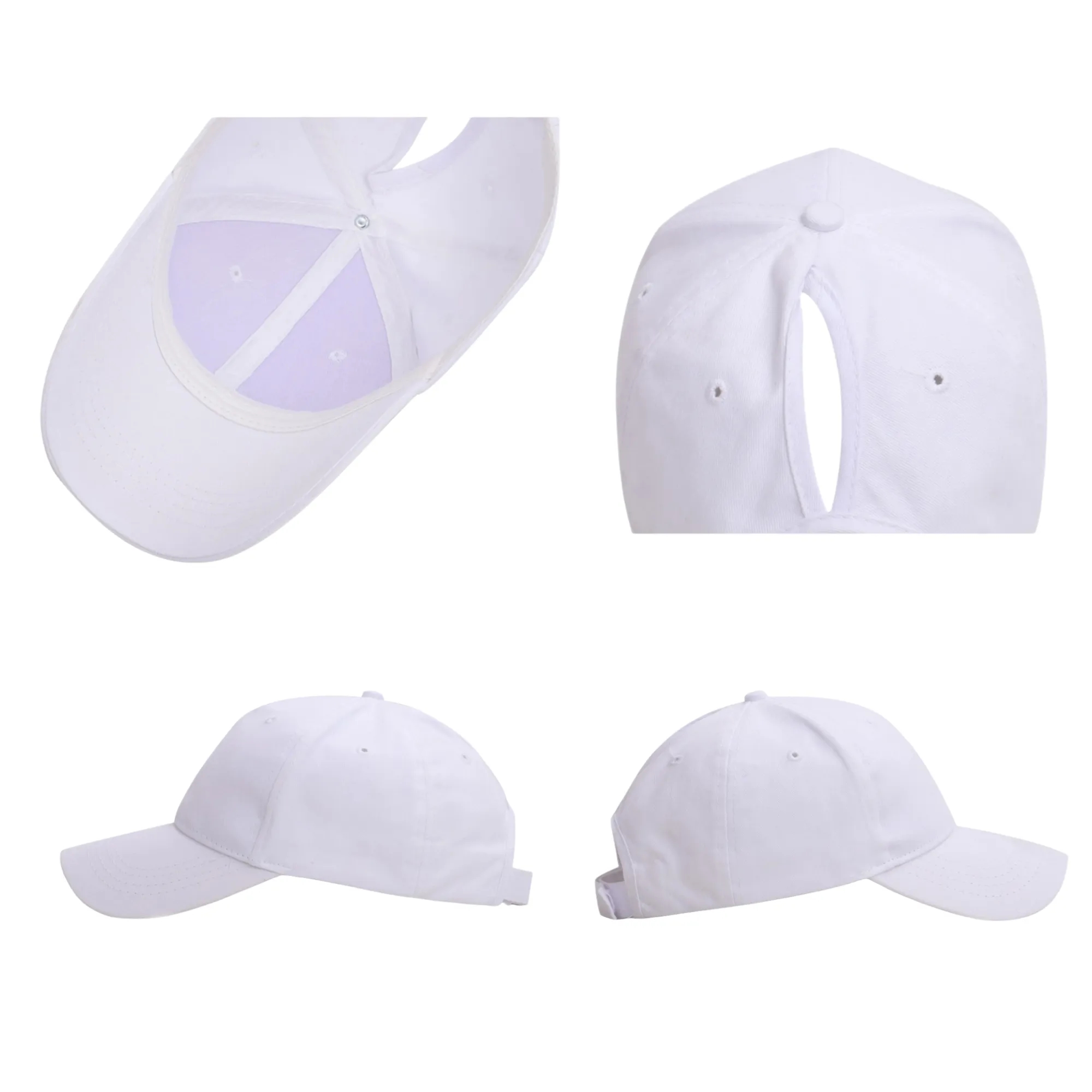 Women's Fashion Sports Sun Hat With Back Opening 8
