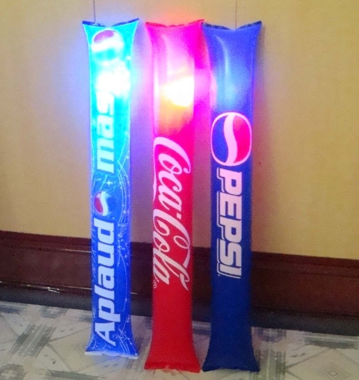 PE LED Flash Inflatable Pam Pam Stick Cheering Stick Noise Maker 2
