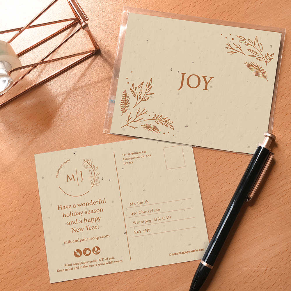 Nature's Joy Plantable Holiday Postcards 2