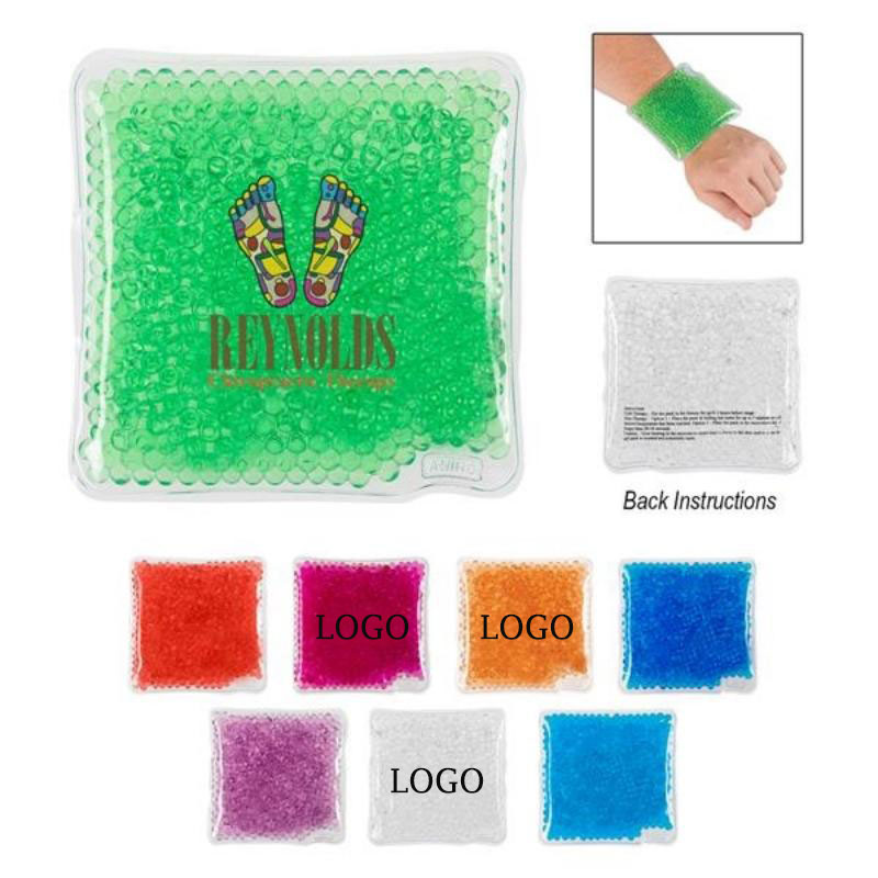 Square Hot Cold Therapy Pack With Gel Beads Set 3