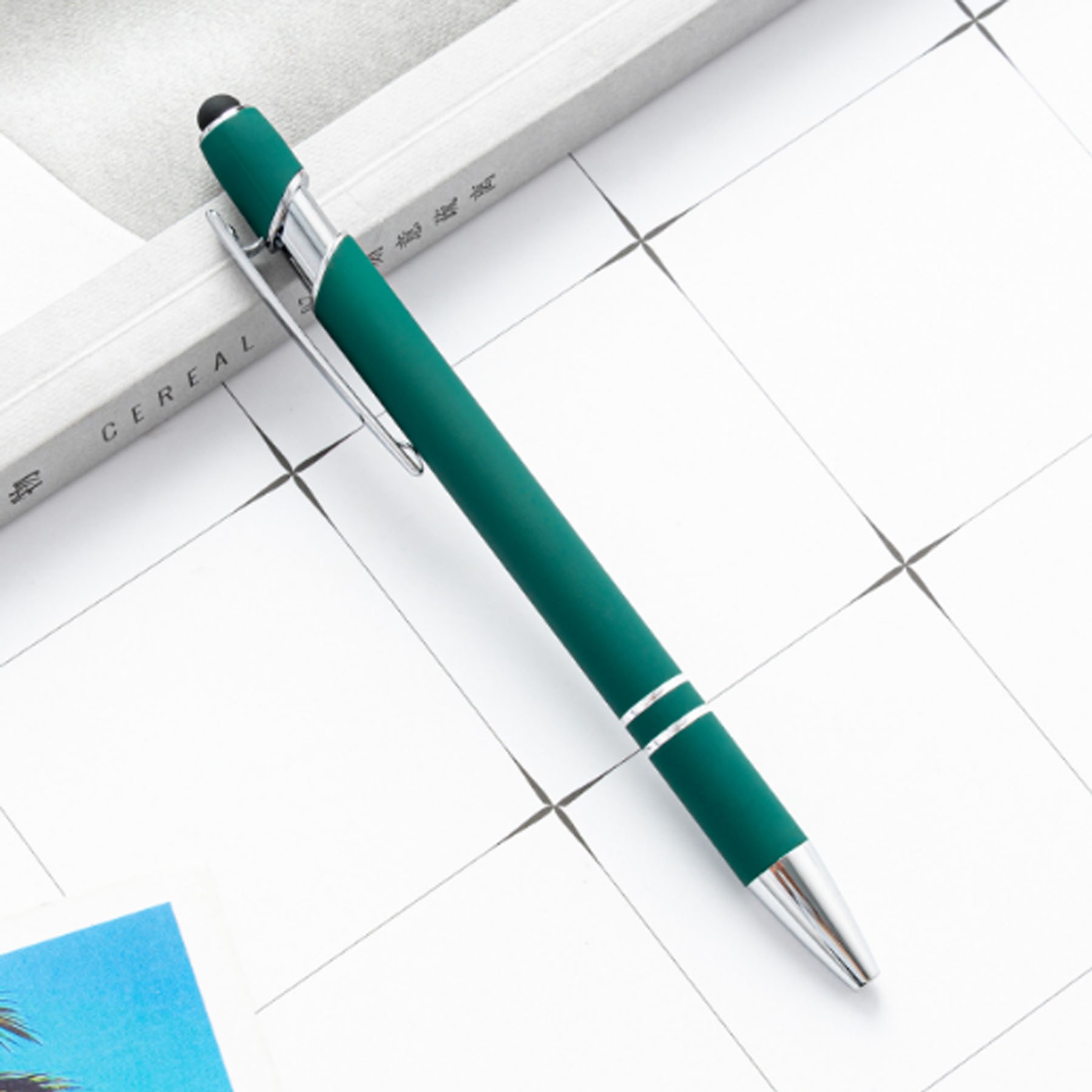 Metal Ballpoint Pen with Stylus Tip 1