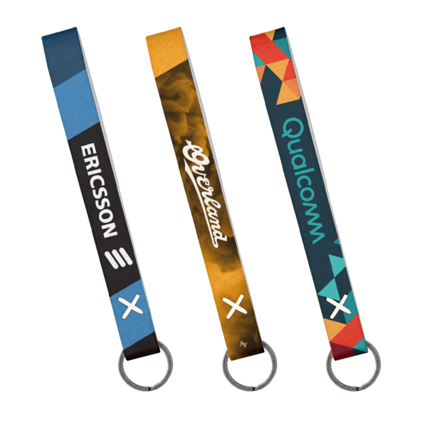 Strickland Dye-Sublimated Felt Wrist Keychain w/ Metal Split Ring 22