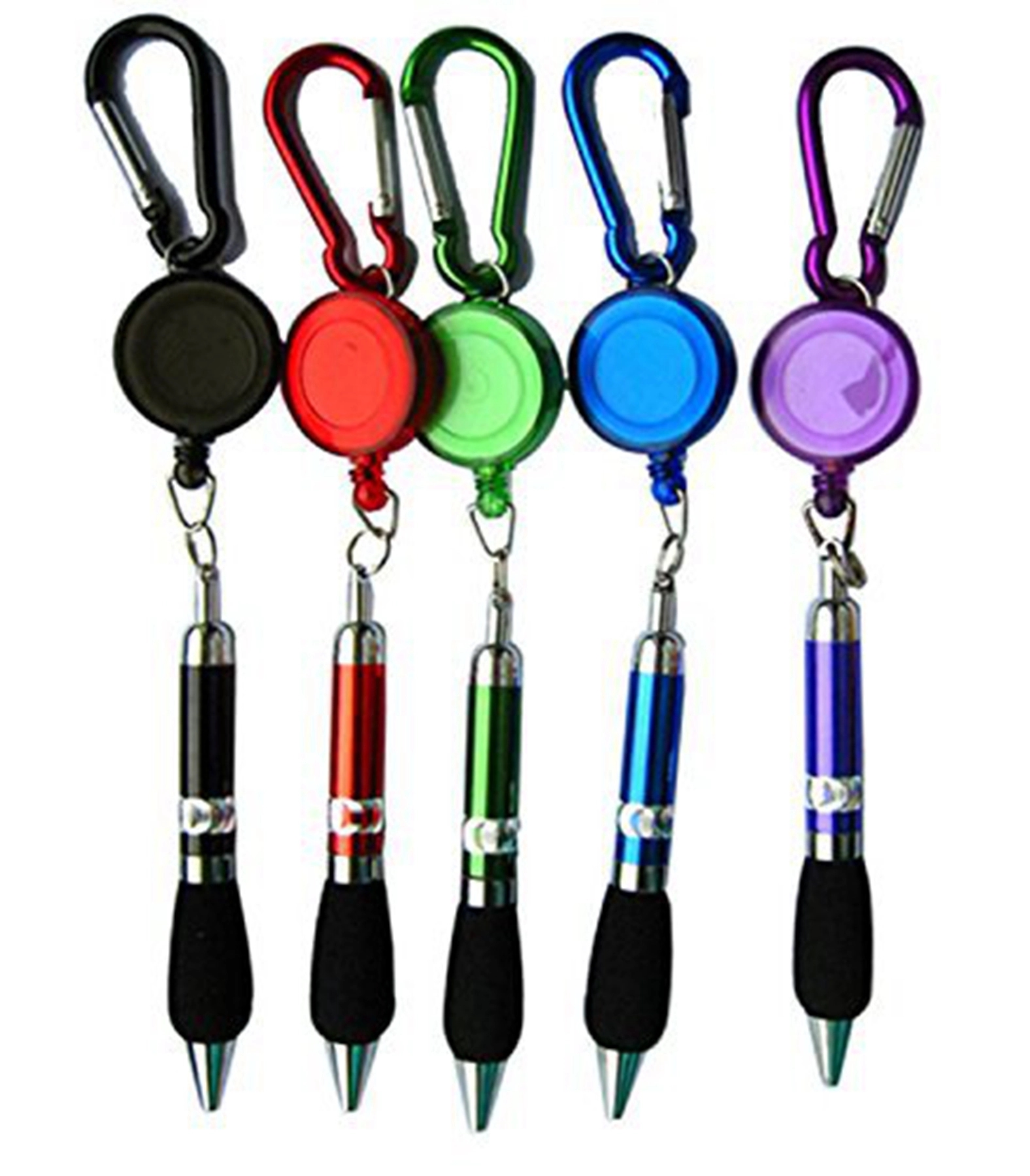Badge Reel Retractable Pen with Carabiner 5