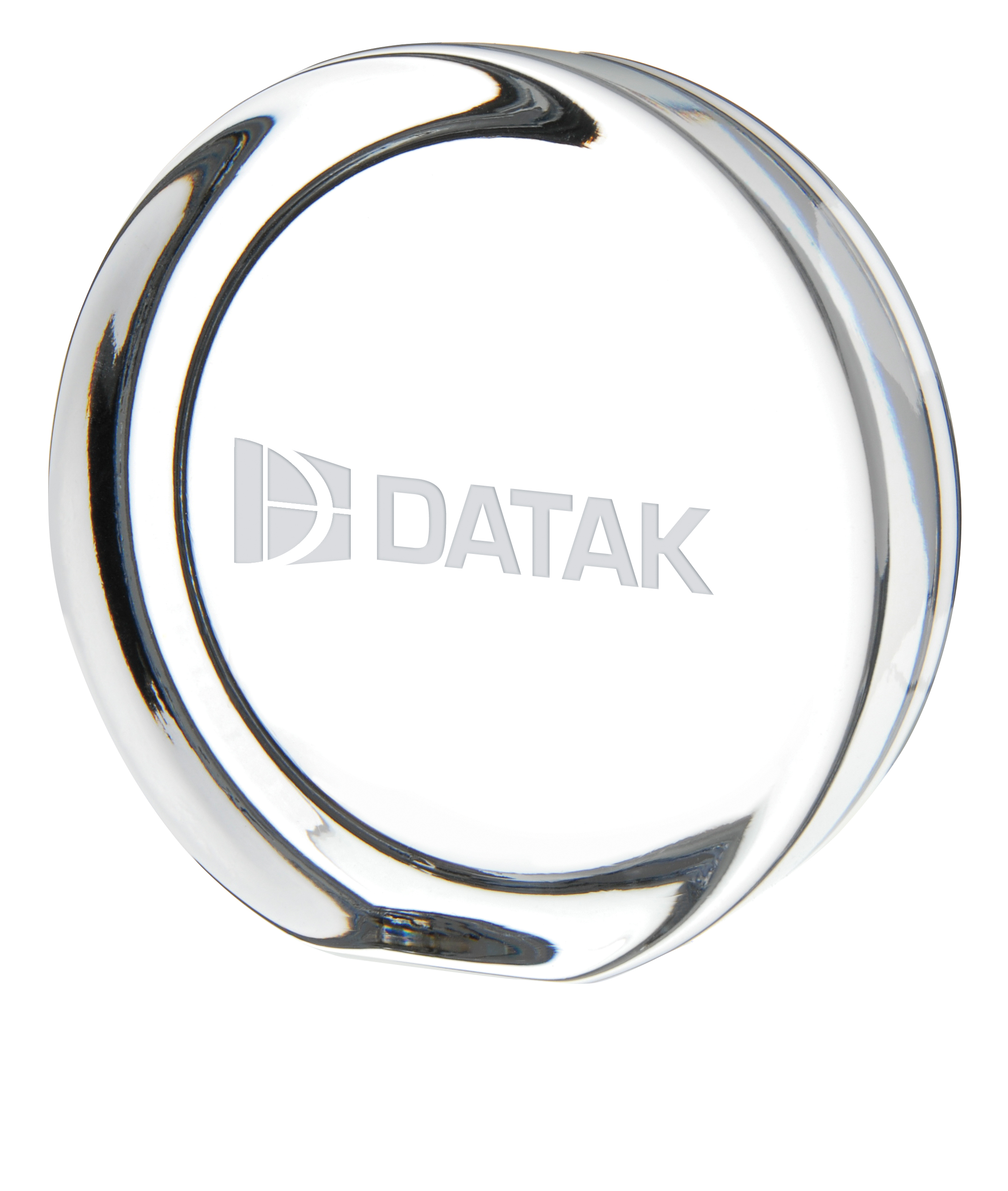 Round Paperweight with Flat Edge