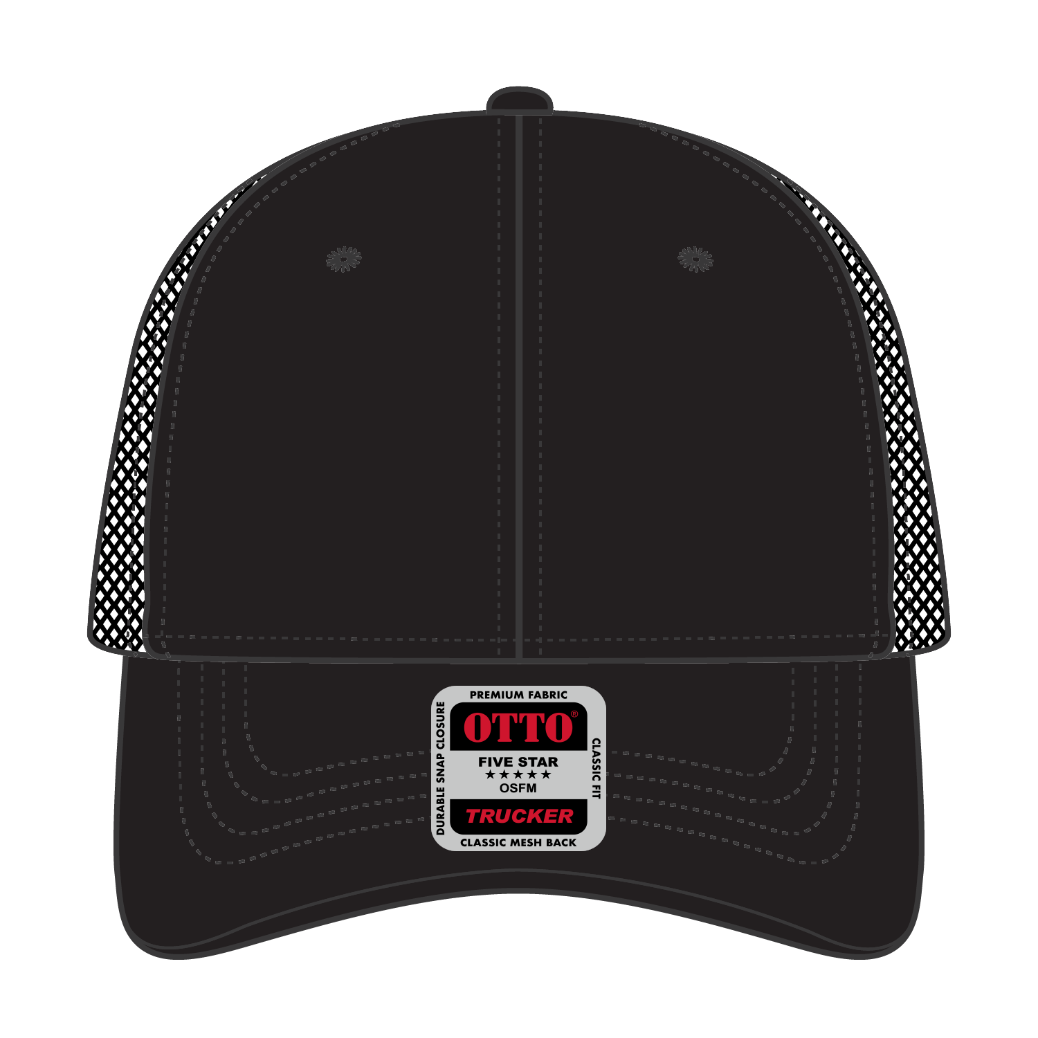 OTTO CAP® 6 Panel Low Profile Mesh Back Trucker Hat 214
